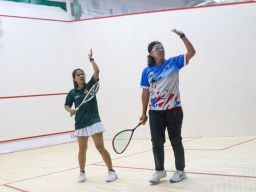 Gagal Raih Emas, Tim Beregu Campuran Squash Jatim Kalah Tipis 1-2 Lawan Aceh