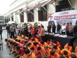 Polrestabes Surabaya Ringkus 41 Tersangka Curanmor