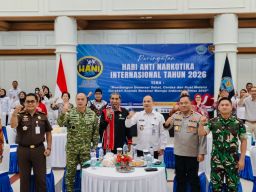 Wujudkan Generasi Indonesia Emas 2045, Komandan Kodaeral IX Hadiri Peringatan Hari Anti Narkotika Internasional 2026