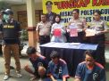 Dikamar kos. polisi amankan tiga tersangka pengedar narkoba 
