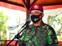 DANMENART 2 MARINIR PIMPIN UPACARA DIRGAHAYU  KE-75 KEMERDEKAAN RI 