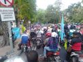 Massa Aksi Menuju Pemprov Jatim, Tolak Omnibus Law Cipta Kerja