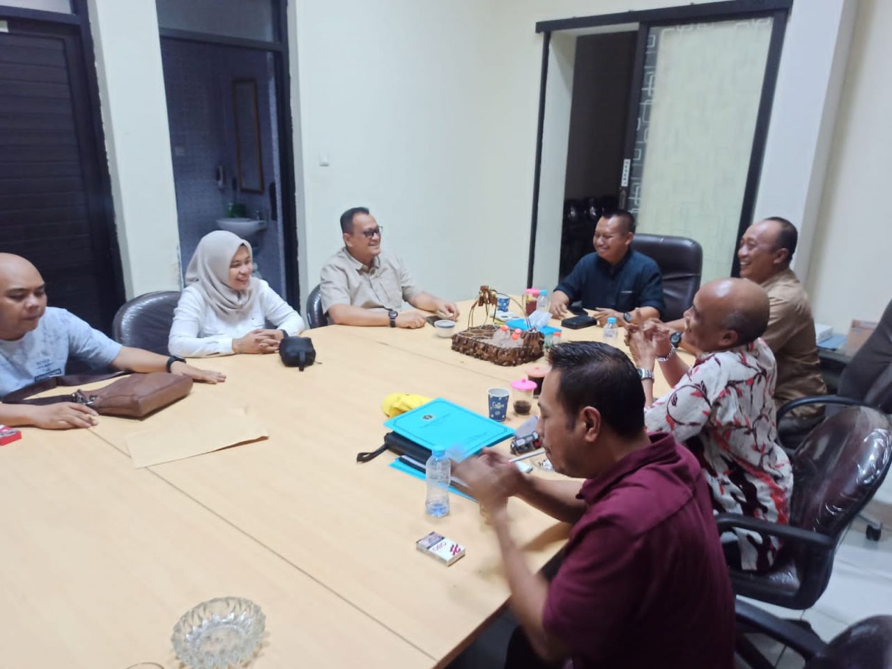 Rapat koordinasi antara PWI Jember, Diskominfo Jember dan PWI Jatim terkait HPN 2024