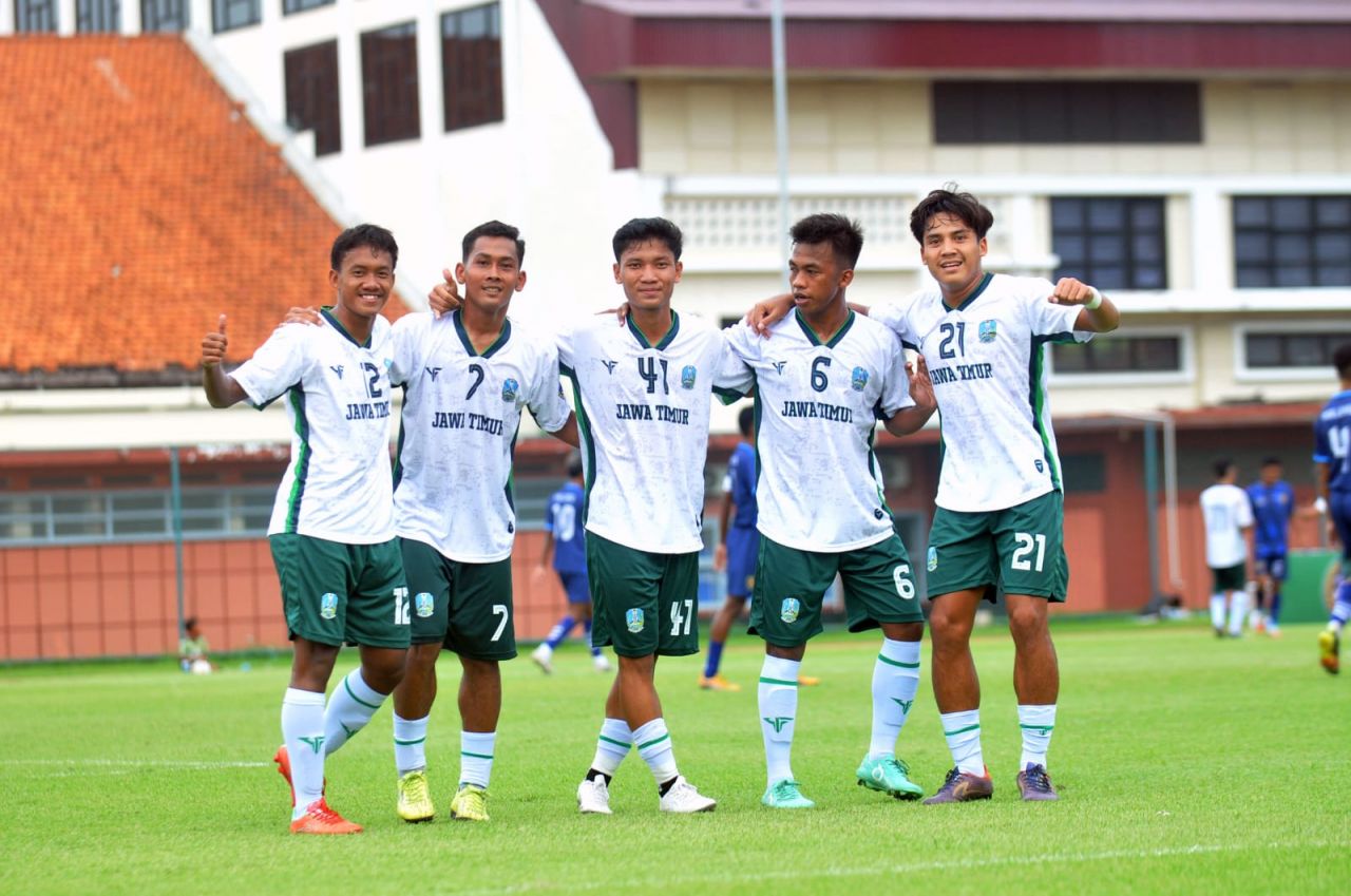 Tim Sepak Bola Jatim Lolos PON dengan Nilai Sempurna ,  Sapu Bersih Maluku Utara