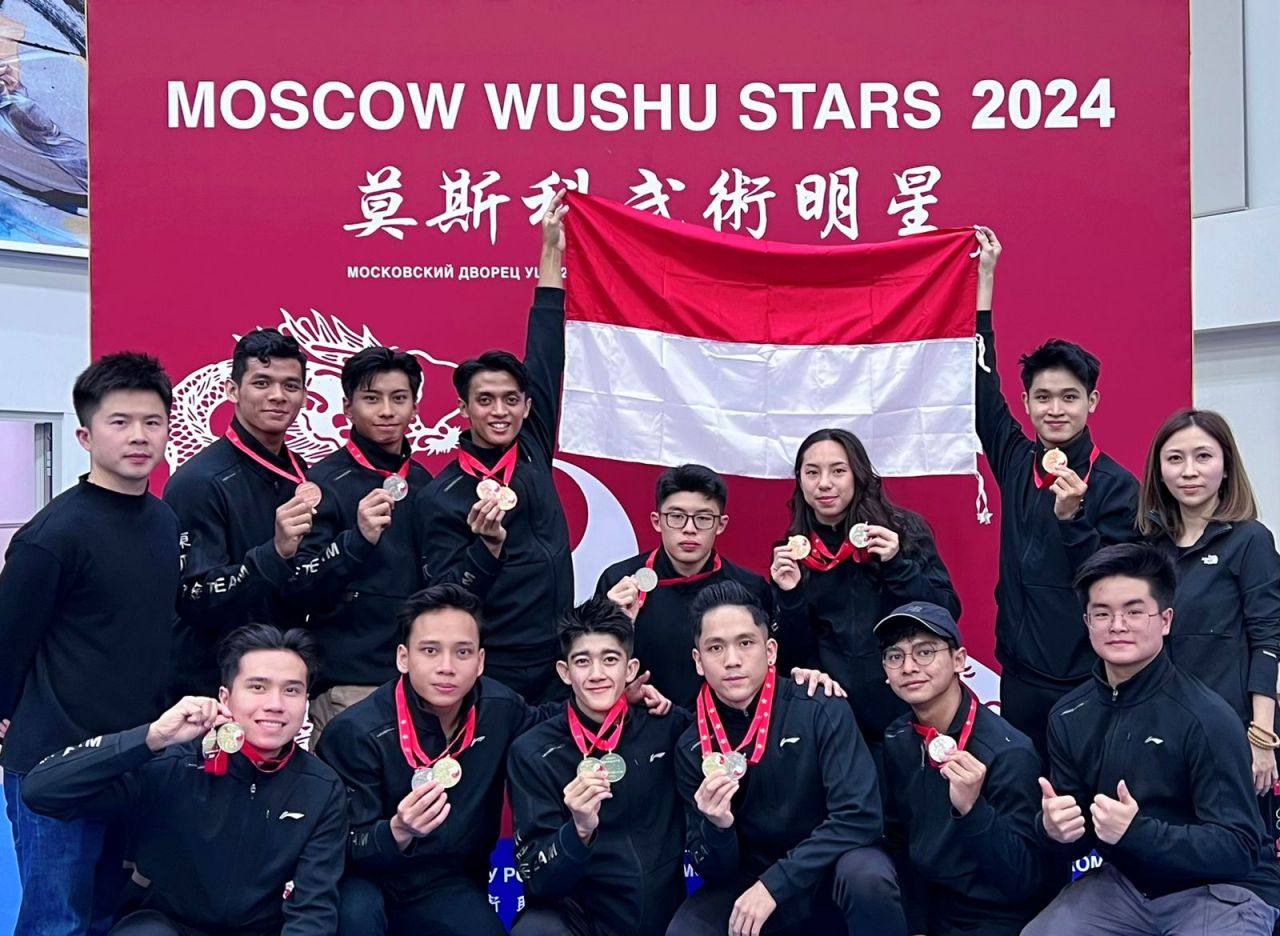 Wushu Jatim Sabet Lima Emas di Rusia