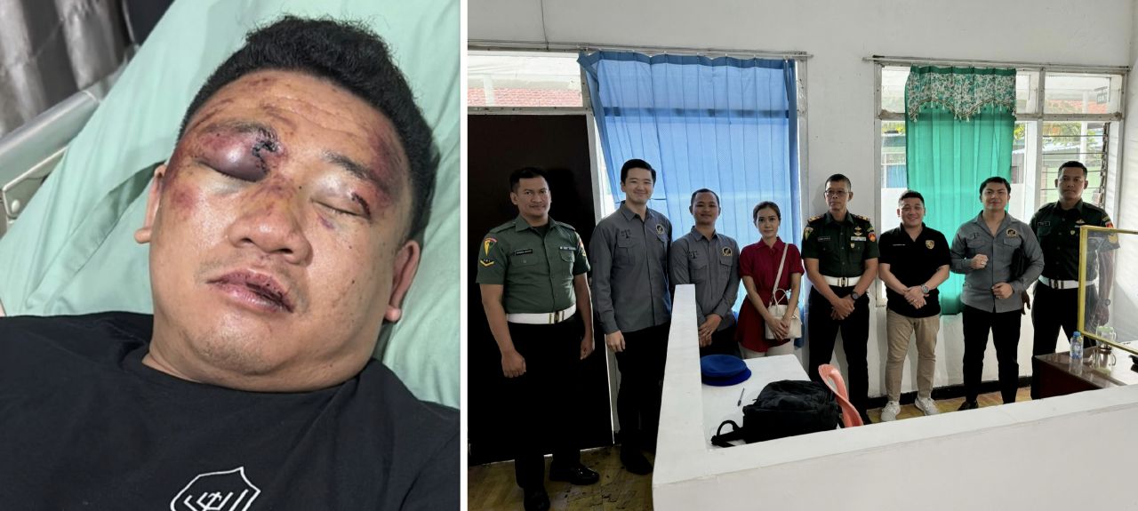 Jonsun Korban Penganiayaan Brutal Oleh Oknum TNI Hadiri Panggilan BAP Dari Denpom IV/5 Diponegoro