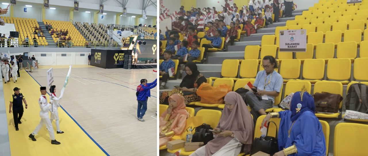 Sepi Opening ceremony Porwanas XIV-2024 yang digelar di Stadion Paman Birin, Kota BanjarBaru, Provinsi Kalimantan Selatan