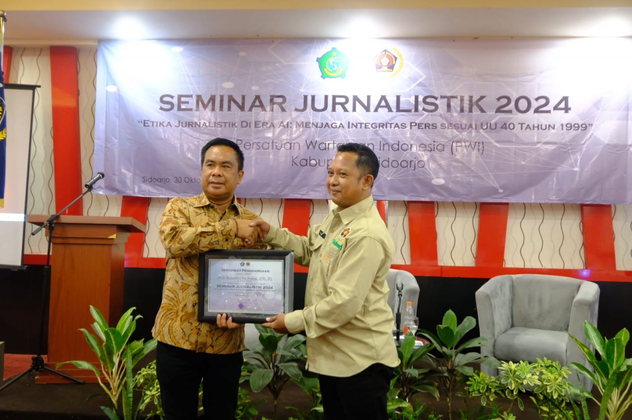Pjs Bupati Apresiasi Seminar Jurnalistik PWI Sidoarjo