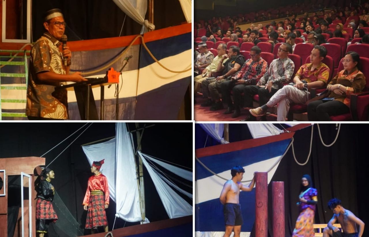 IKAMI Sulsel Cabang Surabaya Sukses Tampilkan Pagelaran Teater Passompe II Episode Annyorong Lopi