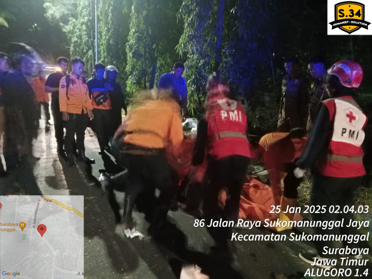Pemuda Manukan, Tewas Alami Kecelakaan Tunggal Di Sukomanunggal