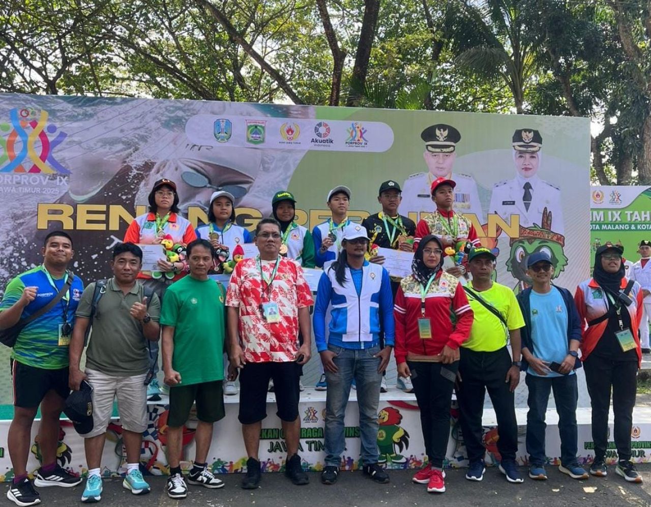 Kota Malang Sabet 2 Emas 2 Perak dan 1 Perunggu Cabor OWS Porprov Jatim 2025