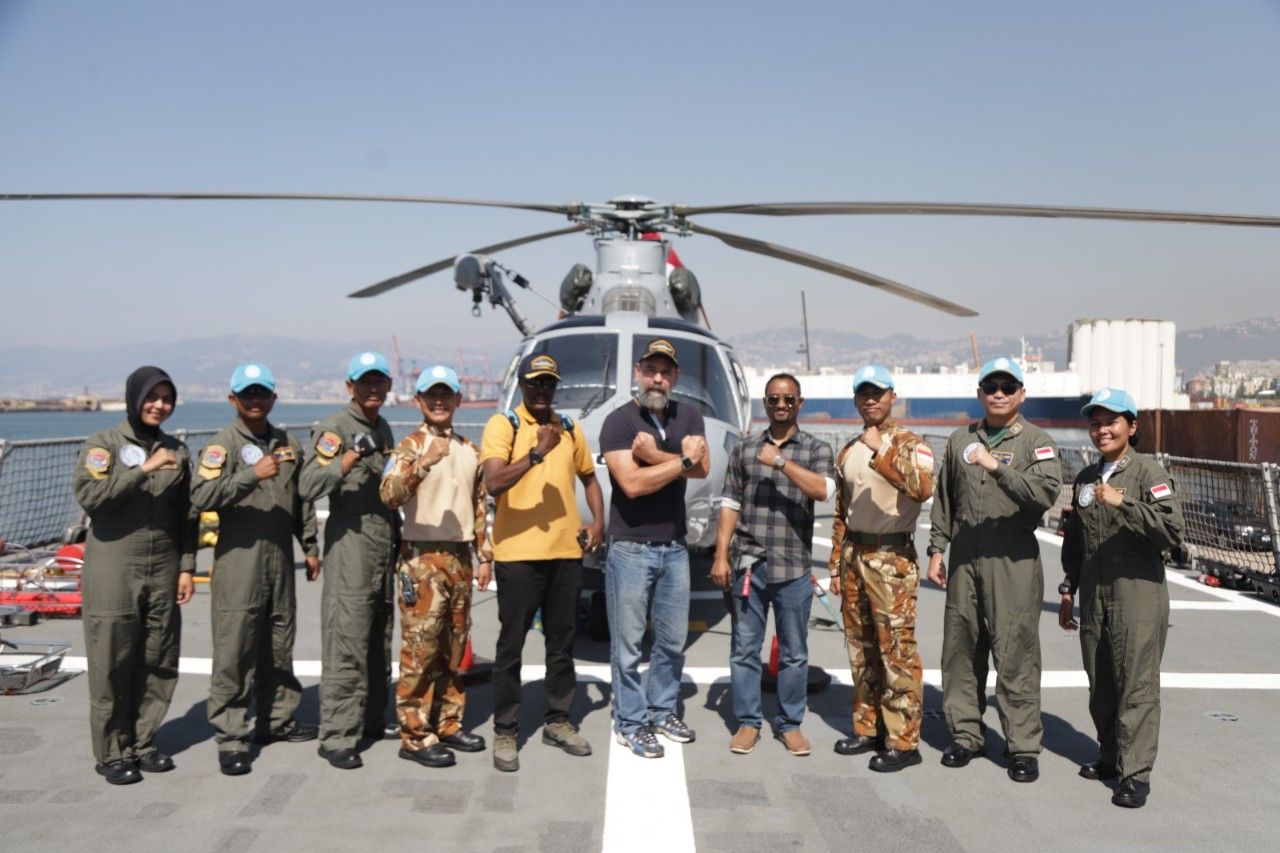 Heli Panther Raih Satgas MTF TNI XXVIII-P Raih Nilai Sempurna Pada Inspection PBB di Lebanon