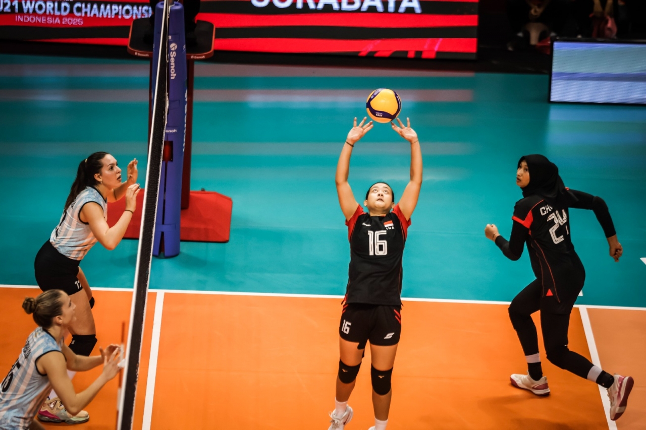 Argentina Kalahkan Indonesia 3-0 di FIVB Volleyball Women's U 21 World Championship 2025