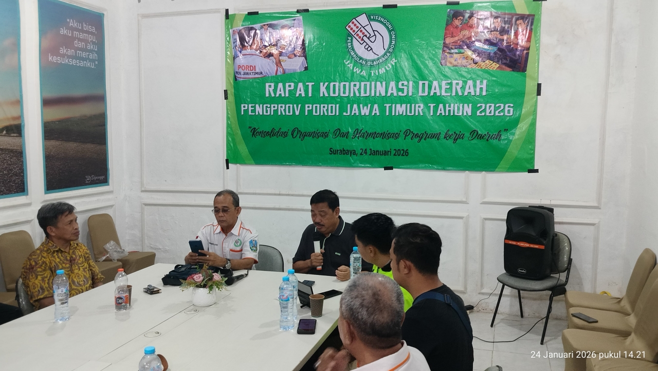 2026     PB Pordi Tegaskan Peran Strategis Jawa Timur dalam Sejarah Organisasi Domino