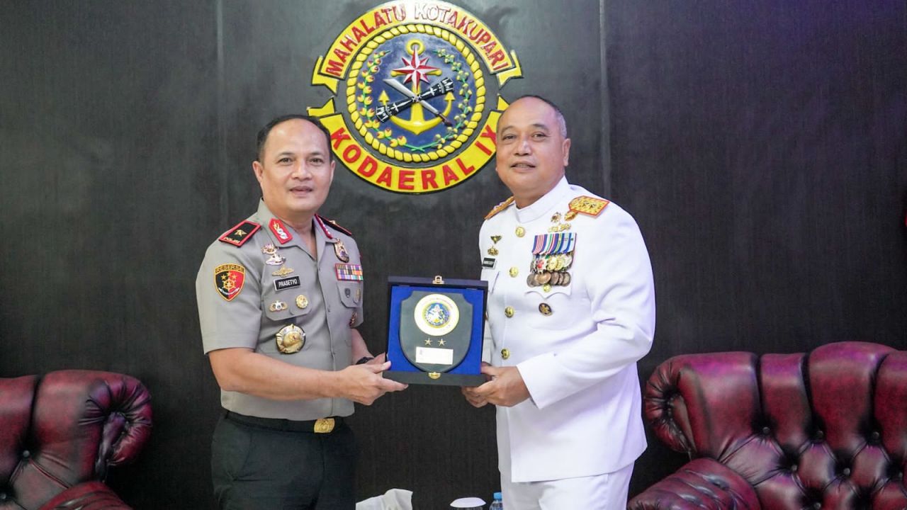 Jalin Kerjasama, Komandan Kodaeral lX Terima Courtesy Call Kepala BNNP Maluku