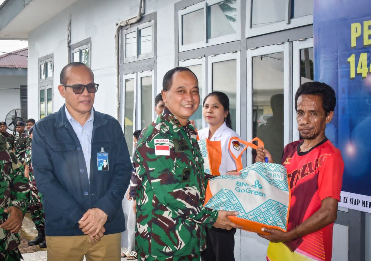 Kodaeral lX dan Bank BNl 46 Bagikan Paket Lebaran Jelang Idul Fitri 1447 H