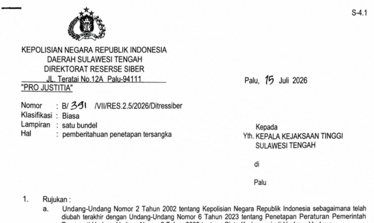 Unggahan Facebook Berujung Tersangka, Anggota DPD RI RAF Dijerat UU ITE