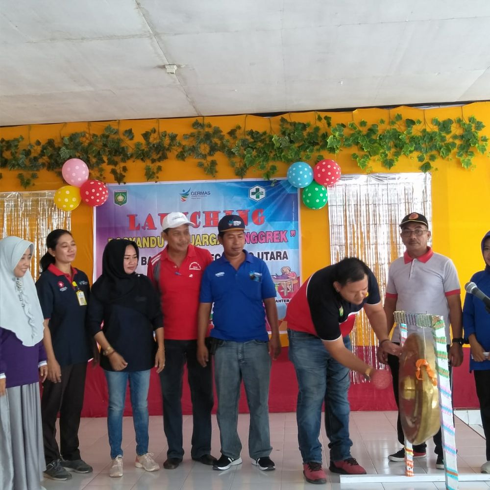 Lauching Posyandu Keluarga Anggrek di Desa Baru- Tahan
