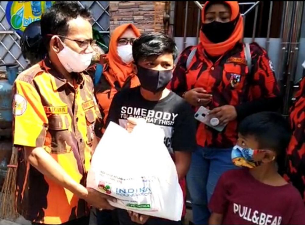 Samsurin Ketua Relawan Kemanusiaan task force covid19 Pemuda Pancasila Kota Surabaya