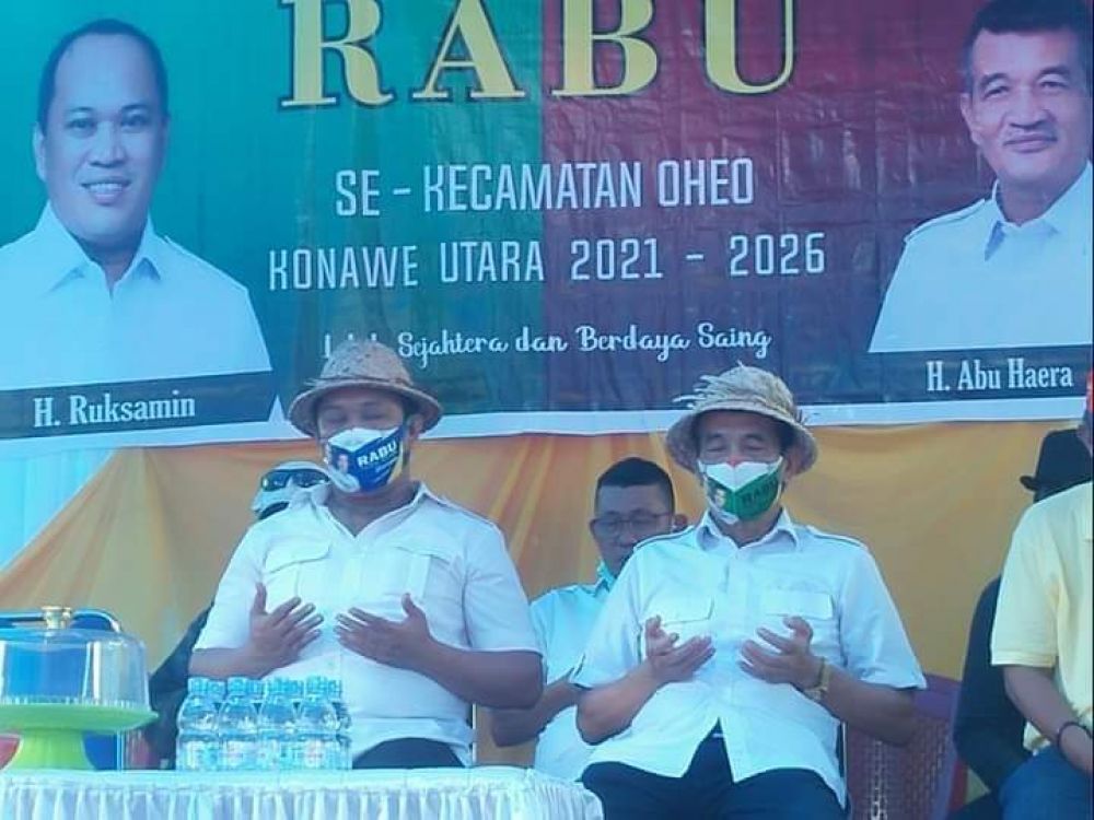 Paslon Bupati-Wakil Bupati Konawe Utara Nomor Urut 2 Ruksamin-Abu Haera. Foto: Istimewa