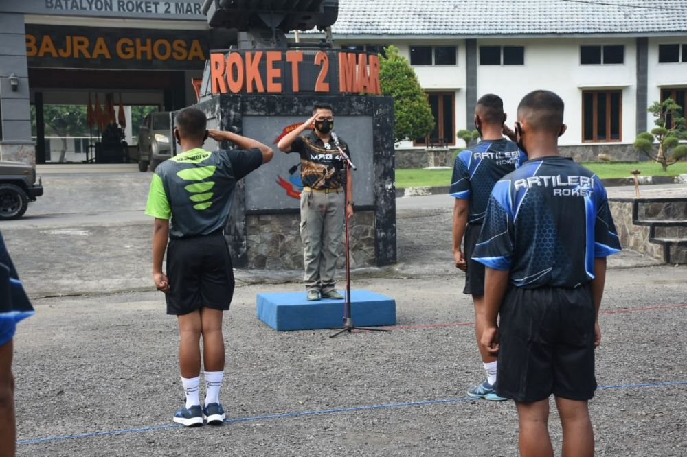 MANFAATKAN HARI LIBUR, DANMENART 2 MAR SAKSIKAN PERTANDINGAN OLAHRAGA
