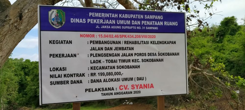 Warga Pertanyakan Proyek Plengsengan Poros Desa Sokobanah Laok - Toba