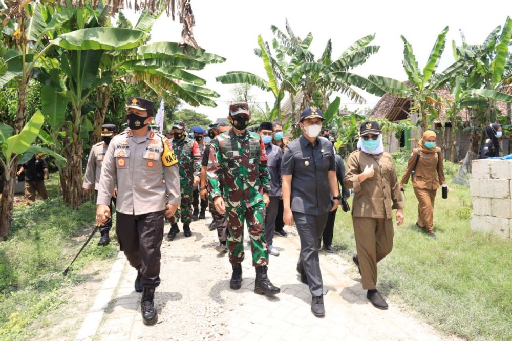 Forkopimda Jatim Membuka TMMD ke-110 Di Bojonegoro