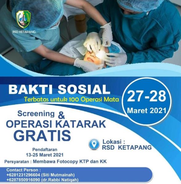 RS Daerah Ketapang Sampang Akan Gelar Baksos  Operasi Katarak