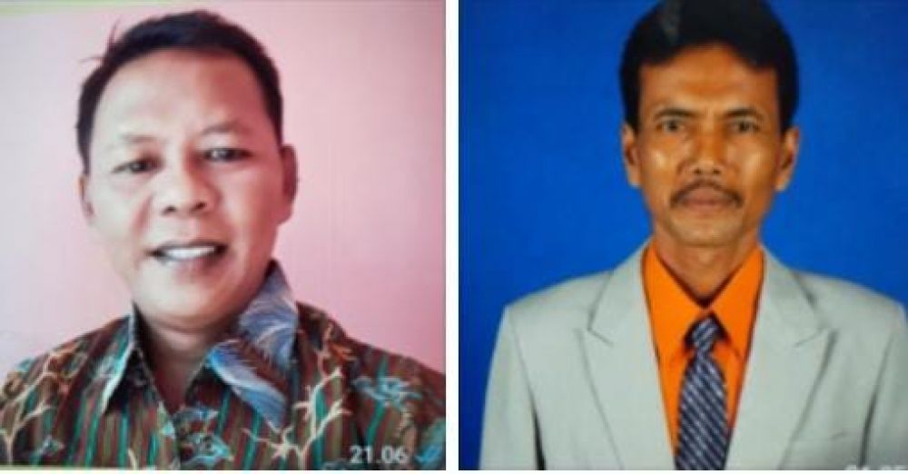 Ketua BPD  Kalimook, Suhandono (kiri), Wakil Ketua BPD Kalimook, Hasan (kanan)
