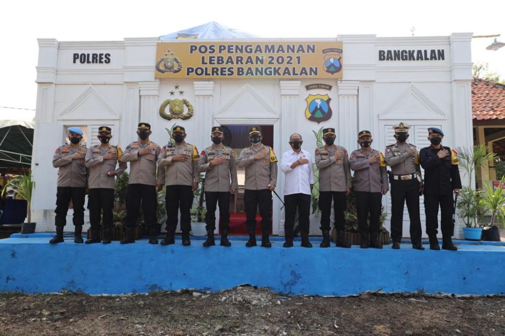 Pos Pengamanan Lebaran 2021 di Bangkalan Madura Siagakan 118 Personil 