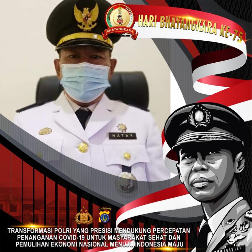 Camat Sokobanah Ucapkan Selamat Hari Bhayangkara Ke-75
