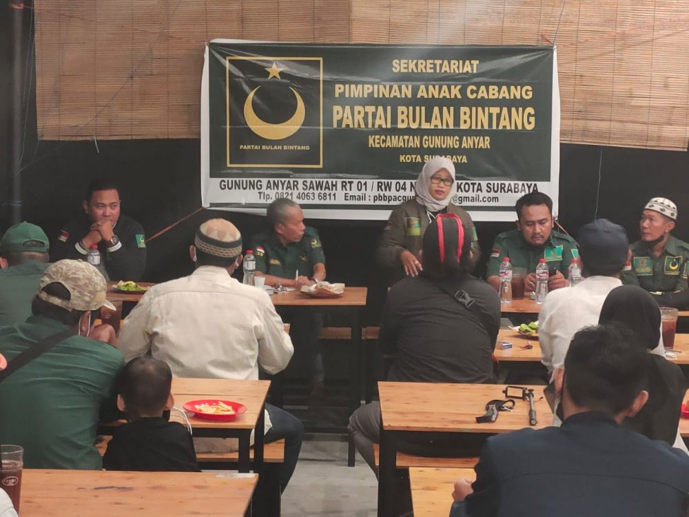 Konsolidasi Partai Bulan Bintang di kecamatan Gunung Anyar Kota Surabaya
