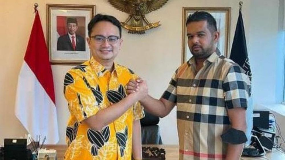 Wakil Ketua Umum DPP Angkatan Muda Pembaharuan Indonesia (AMPI) Abdul Rahman alias Dedek Ray (kanan)