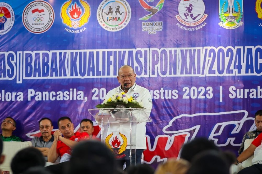 Di Kejurnas BK PON 2024 Muaythai, LaNyalla Harap Atlit Bertanding Junjung Tinggi Sportivitas 