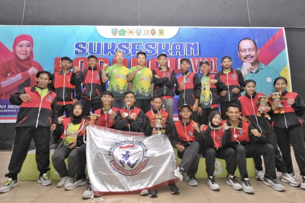 Surabaya Juara Umum di Cabor Muaythai Porprov Jatim VIII/2023