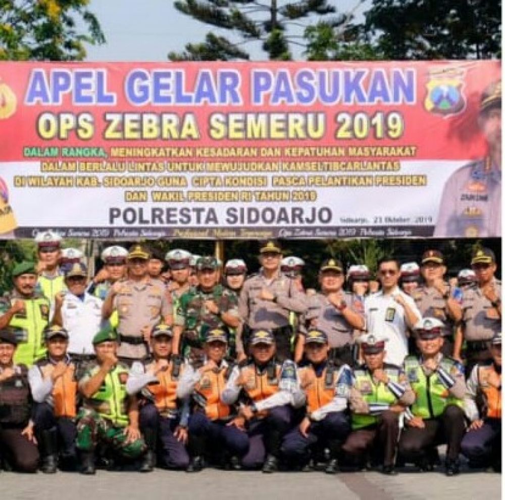 Polresta Sidoarjo Gelar Operasi Zebra Semeru