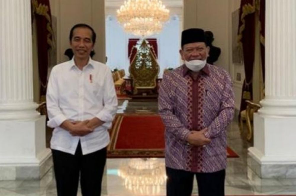 Bertemu Jokowi LaNyalla Sampaikan  Ketahanan Pangan Dan Penguatan DPD