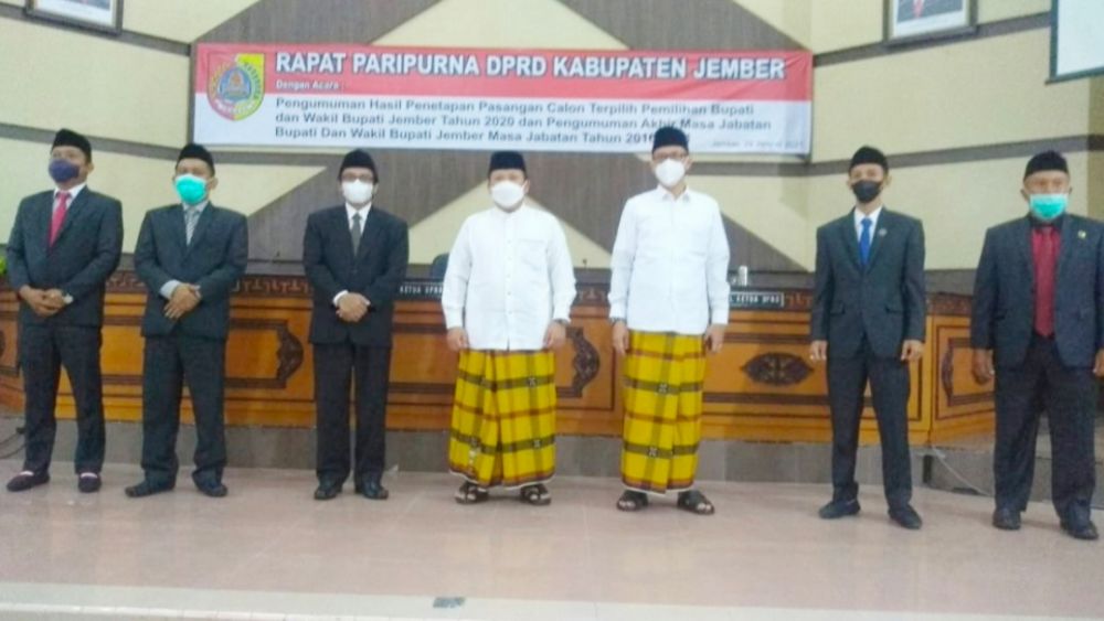 DPRD Jember Gelar Paripurna Penetapan Bupati Terpilih, Faida Tak Hadir