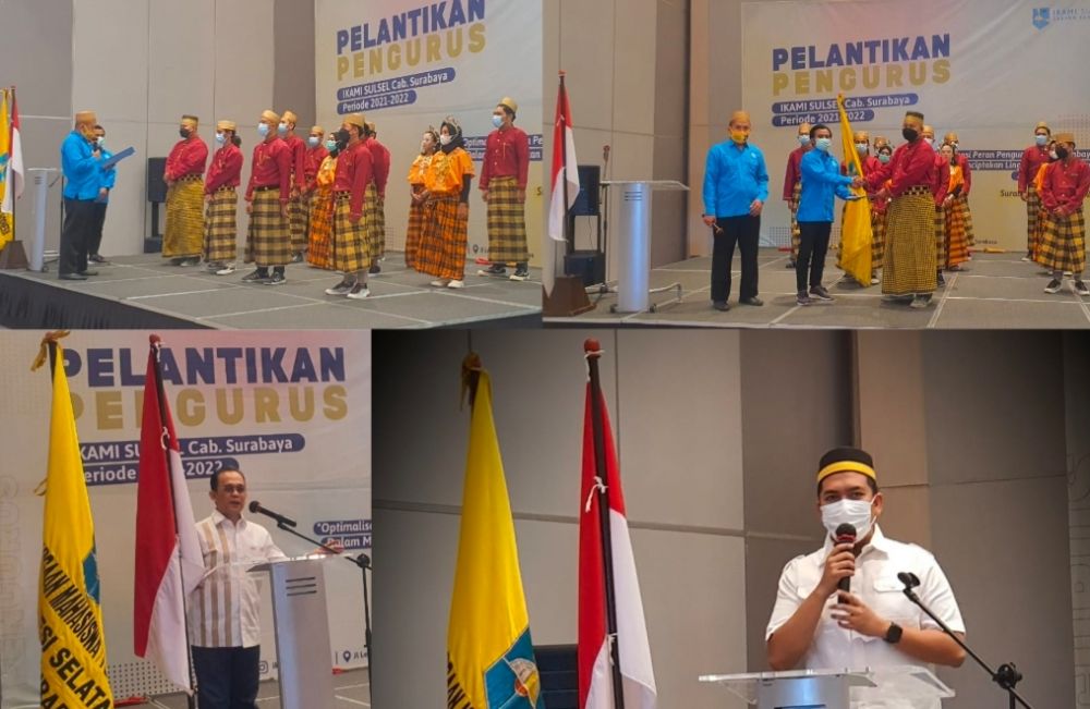 Andi Muh. Ridwan di Lantik Menjadi Ketua IKAMI SULSEL Cabang Surabaya