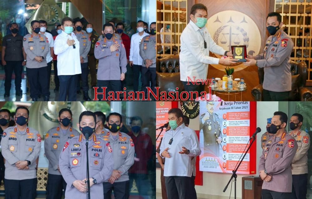 Jaksa Agung Dikunjungi Kapolri : Ini Tonggak Peningkatan Sinergitas