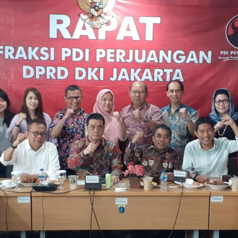 Cawagub Gerindra, Riza Patria saat melakukan silaturahmi ke fraksi PDIP, Rabu (5/2/2020).