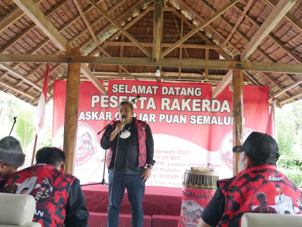 Ketua Umum DPP Laskar Ganjar Puan (LGP) Timur Malaka Kiemas 